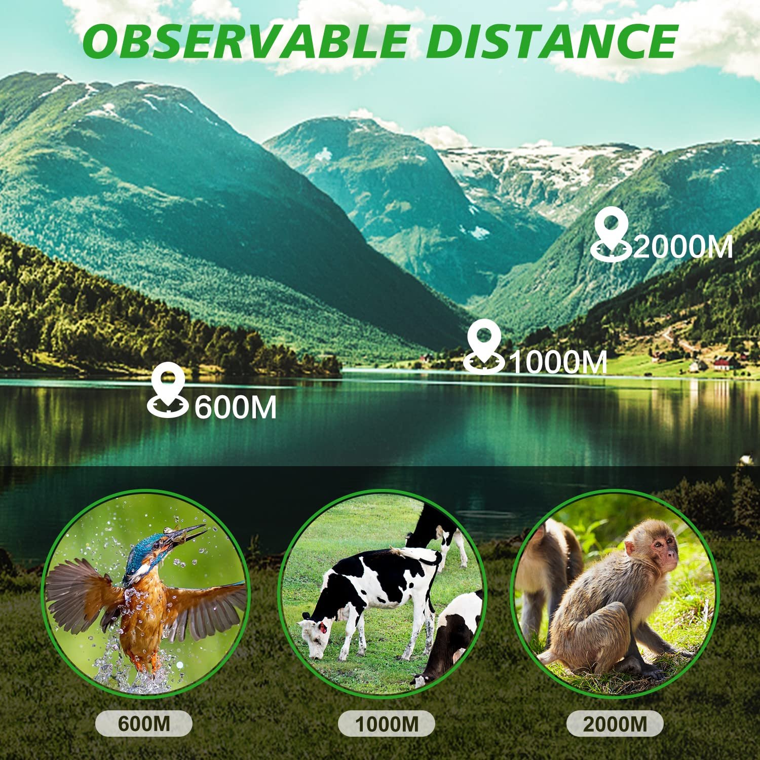 16X52 Monocular Telescope High Powered for Adults, 2023 Power Prism Compact Monoculars for Adults,HD Monocular Scope for Gifts, Outdoor Activity,Bird...