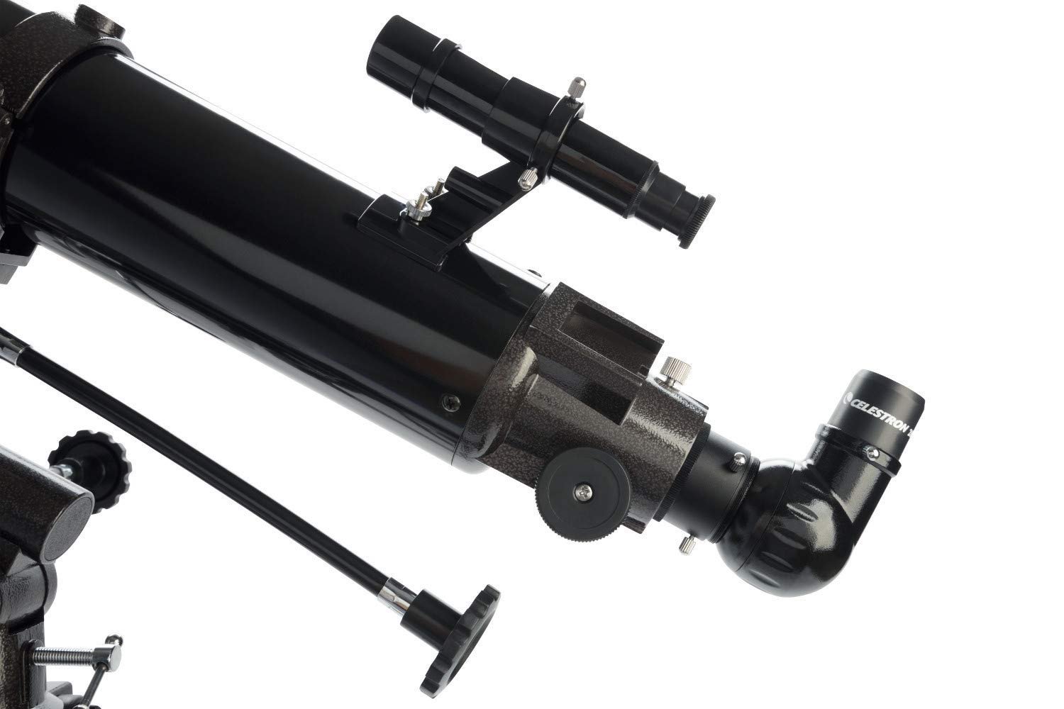Celestron 21048 PowerSeeker 80EQ Refractor Telescope - Includes Two Eyepieces, Erect Image Diagonal, 3X Barlow Lens, Height-Adjustable Tripod and Deluxe Accessory Tray, Black