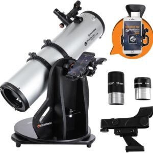 Celestron 22482 StarSense Explorer 150mm Tabletop Dobsonian Smartphone App-Enabled Telescope Works with StarSense App to Help You Find Nebulae, Planets & More – iPhone/Android...
