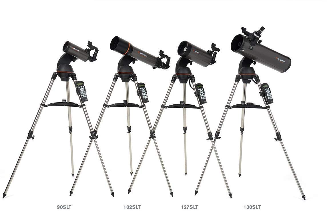 Celestron 31145 NexStar 130SLT Portable Computerised Newtonian Reflector Telescope with Quick-Release Fork-arm Mount, Accessory Tray and 'Starry Night' Special Edition Software,...