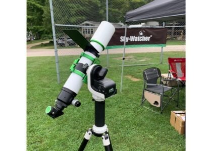 Celestron Heliostar 76 H-Alpha 76mm Aperture with 630mm Focal Length Solar Telescope and SolarQuest Alt-Azimuth Mount Kit for Double-Stack Performance