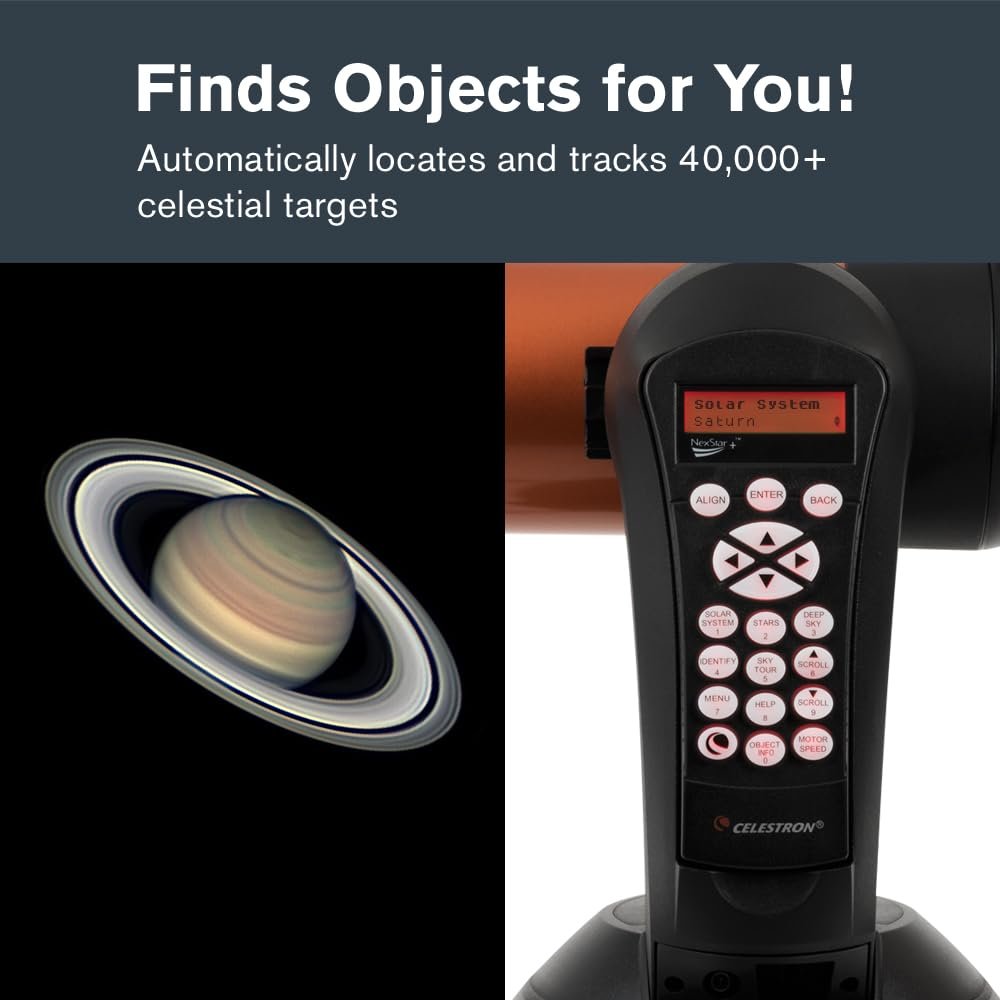 Celestron NexStar 4SE Computerized Telescope – 4-Inch Maksutov-Cassegrain Optical Tube – Fully Automated GoTo Mount with SkyAlign – Ideal for Beginners and Advanced Users –...