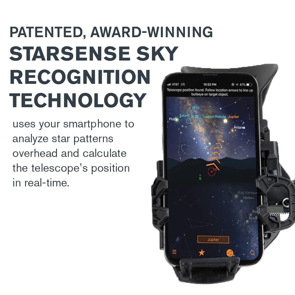 Celestron StarSense Explorer 8-inch App-Enabled Telescope – 203mm Dobsonian with Smartphone Dock & StarSense App – iPhone & Android Compatible – Easy-to-Use for Beginners