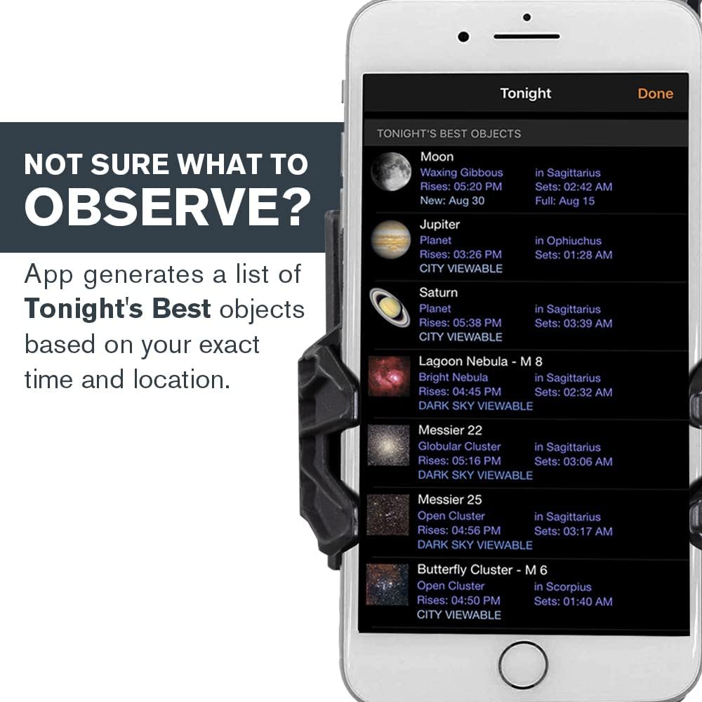 Celestron StarSense Explorer 8-inch App-Enabled Telescope – 203mm Dobsonian with Smartphone Dock & StarSense App – iPhone & Android Compatible – Easy-to-Use for Beginners