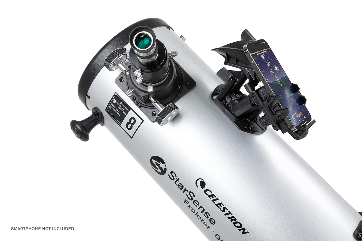 Celestron StarSense Explorer 8-inch App-Enabled Telescope – 203mm Dobsonian with Smartphone Dock & StarSense App – iPhone & Android Compatible – Easy-to-Use for Beginners