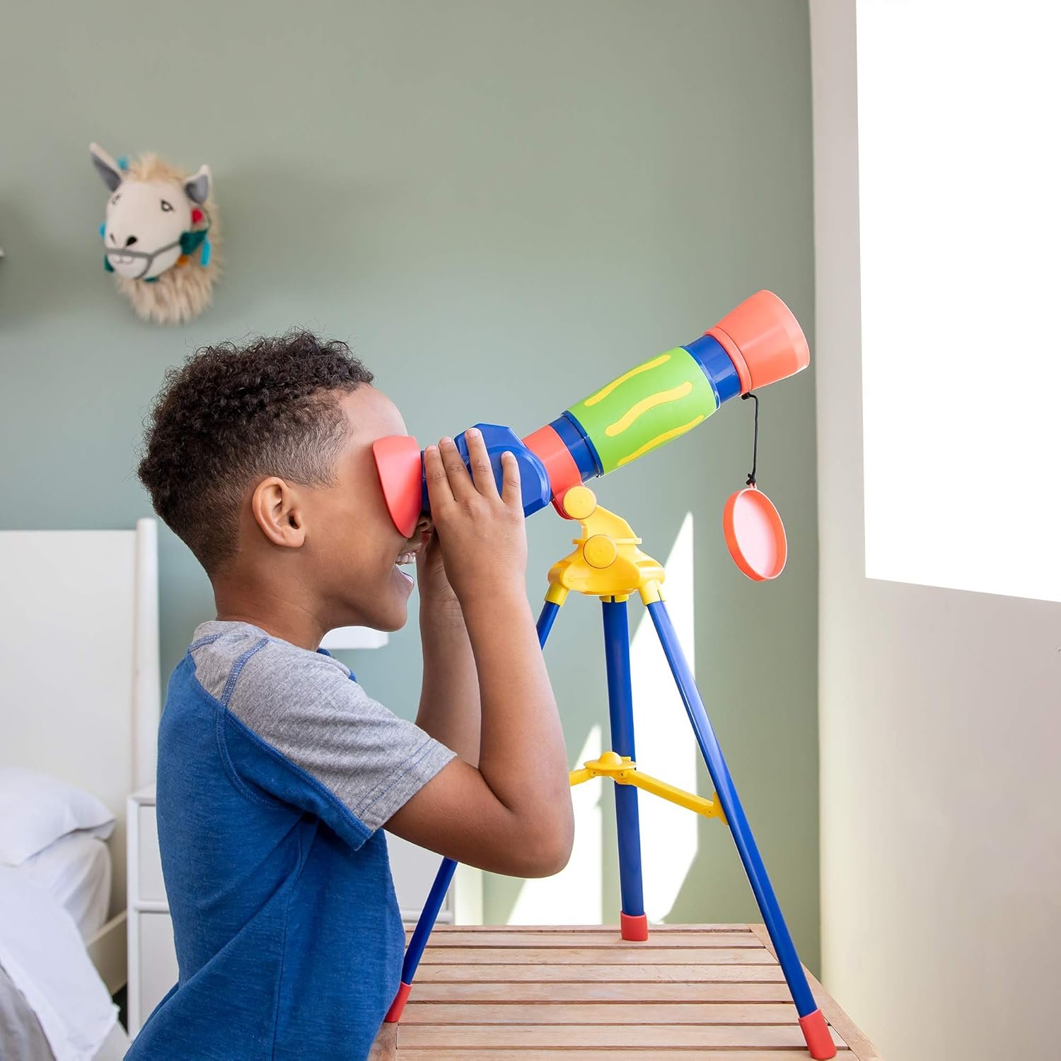 Educational Insights GeoSafari Jr. My First Telescope - Mini Telescope for Kids, Toddler Space Toy, Beginner STEM Learning, Science Gifts for Boys & Girls Ages 4+