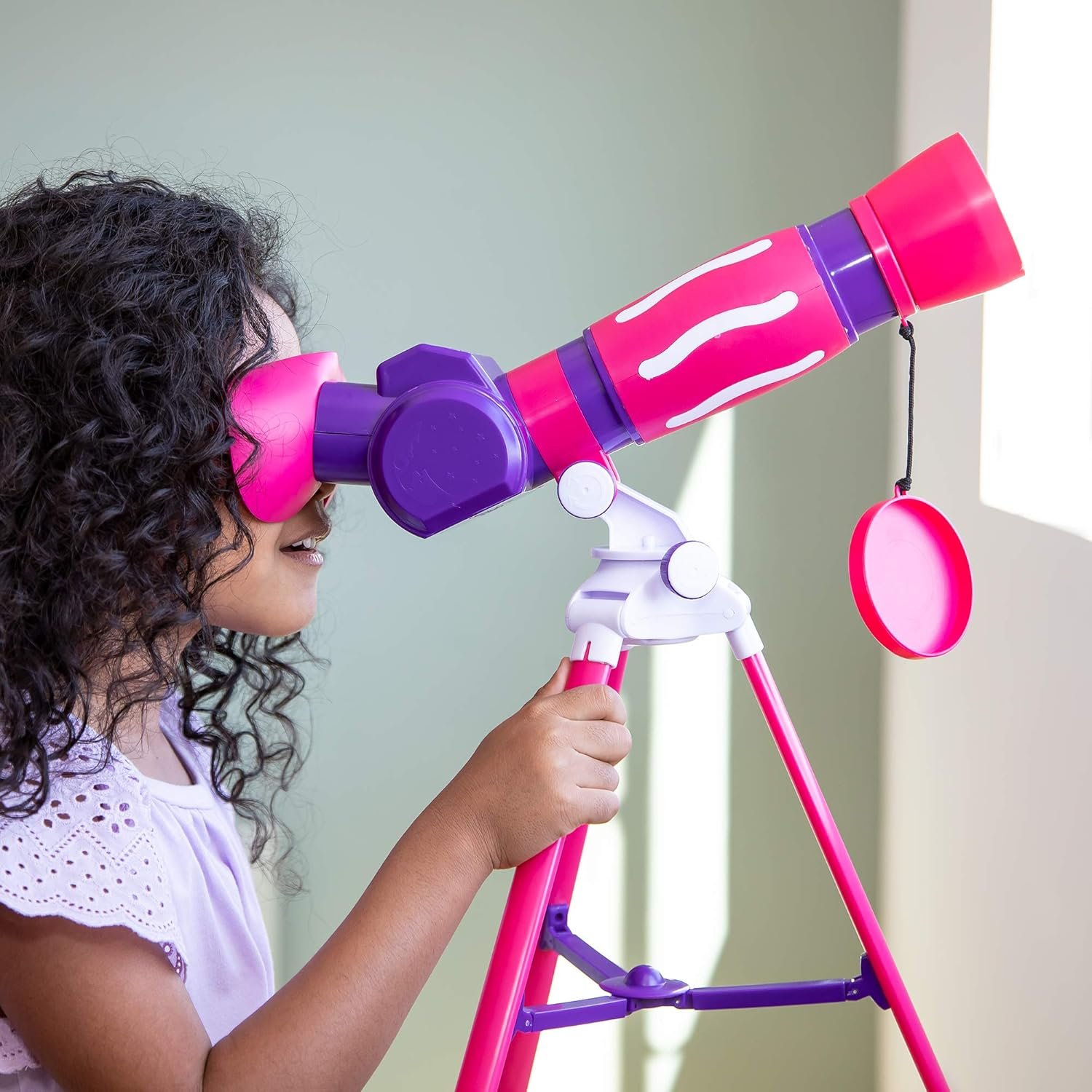 Educational Insights GeoSafari Jr. My First Telescope - Mini Telescope for Kids, Toddler Space Toy, Beginner STEM Learning, Science Gifts for Boys & Girls Ages 4+