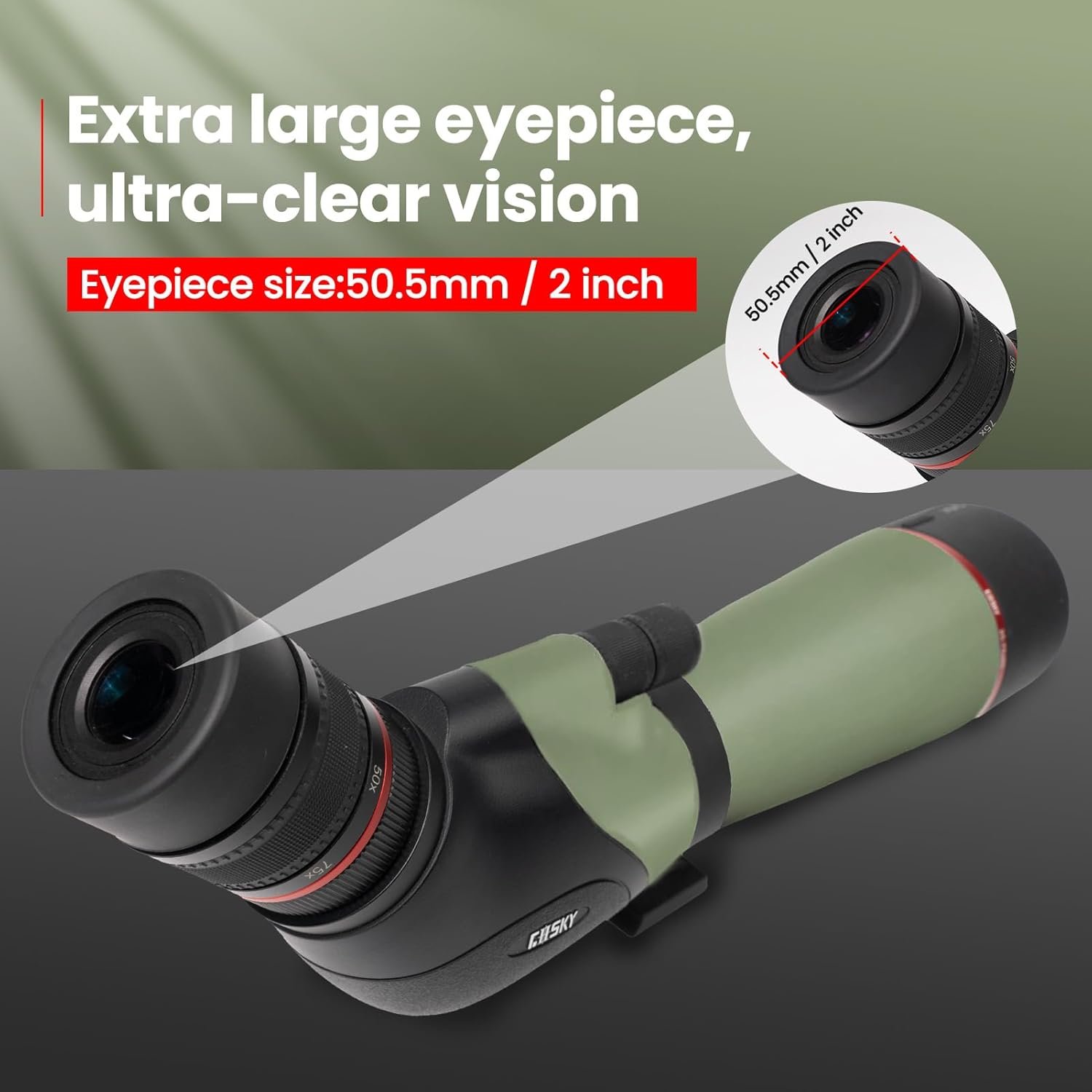 Gosky 20-60X80 HD Dual Focusing Spotting Scope, BAK4 Prism 45 Degree Angled Eyepiece with Tripod, Smartphone Adapter, Scope for Bird Watching Target Shooting Hunting Wildlife...