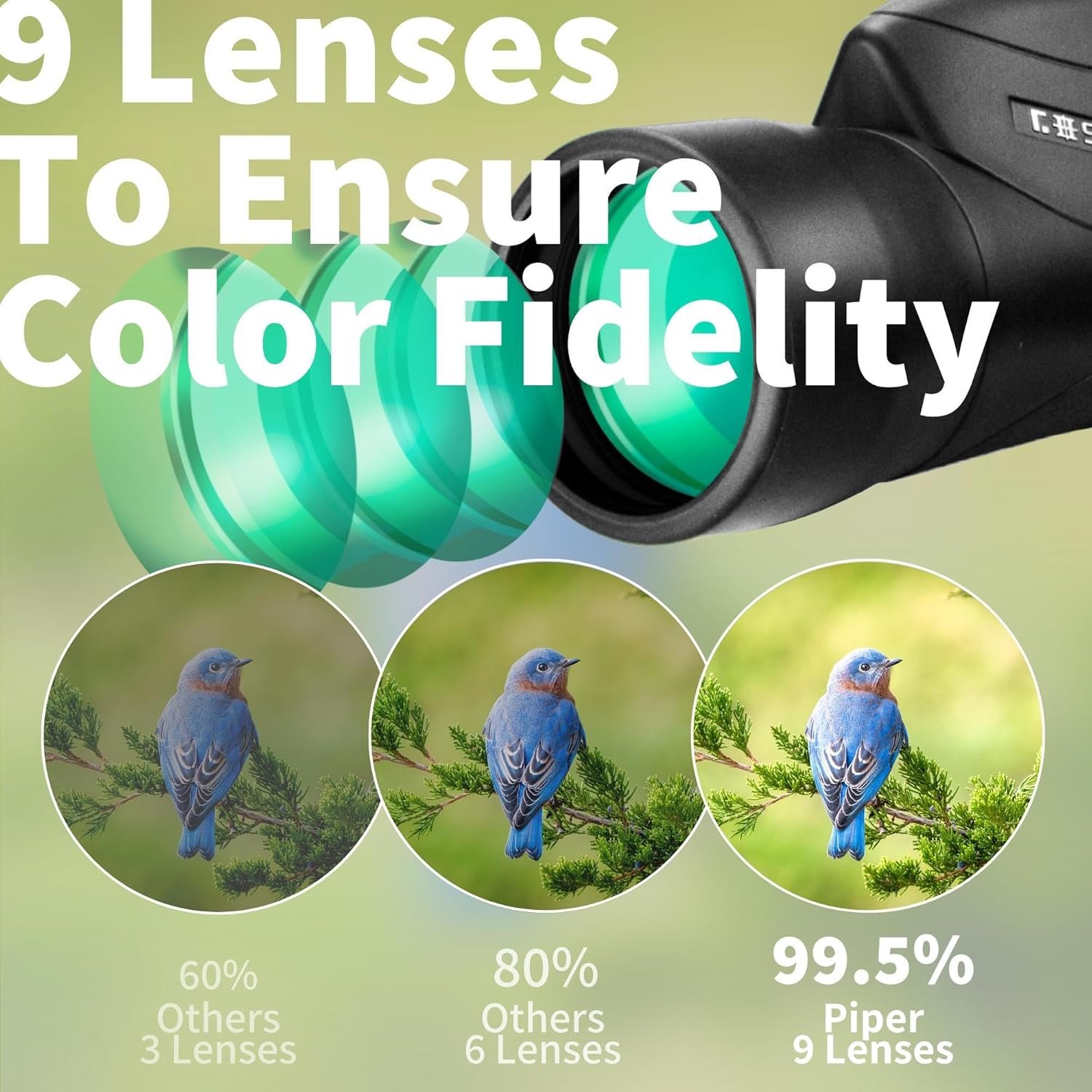 Gosky Monoculars Telescope, 15x55 HD Monocular for Adult with BAK4 Prism & FMC Lens, Lightweight Monocular with Smartphone Adapter Suitable for Bird Watching Hunting (Black)