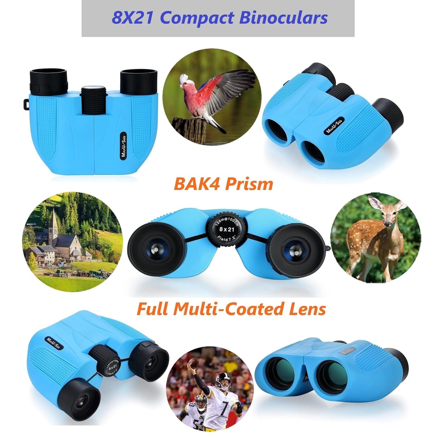 Lunar Telescope for Kids and Astronomy Beginners, Refractor Telescope with Finder Scope and 3 Eyepieces, Travel Telescope with Compact HD Binoculars for Moon Viewing Bird...
