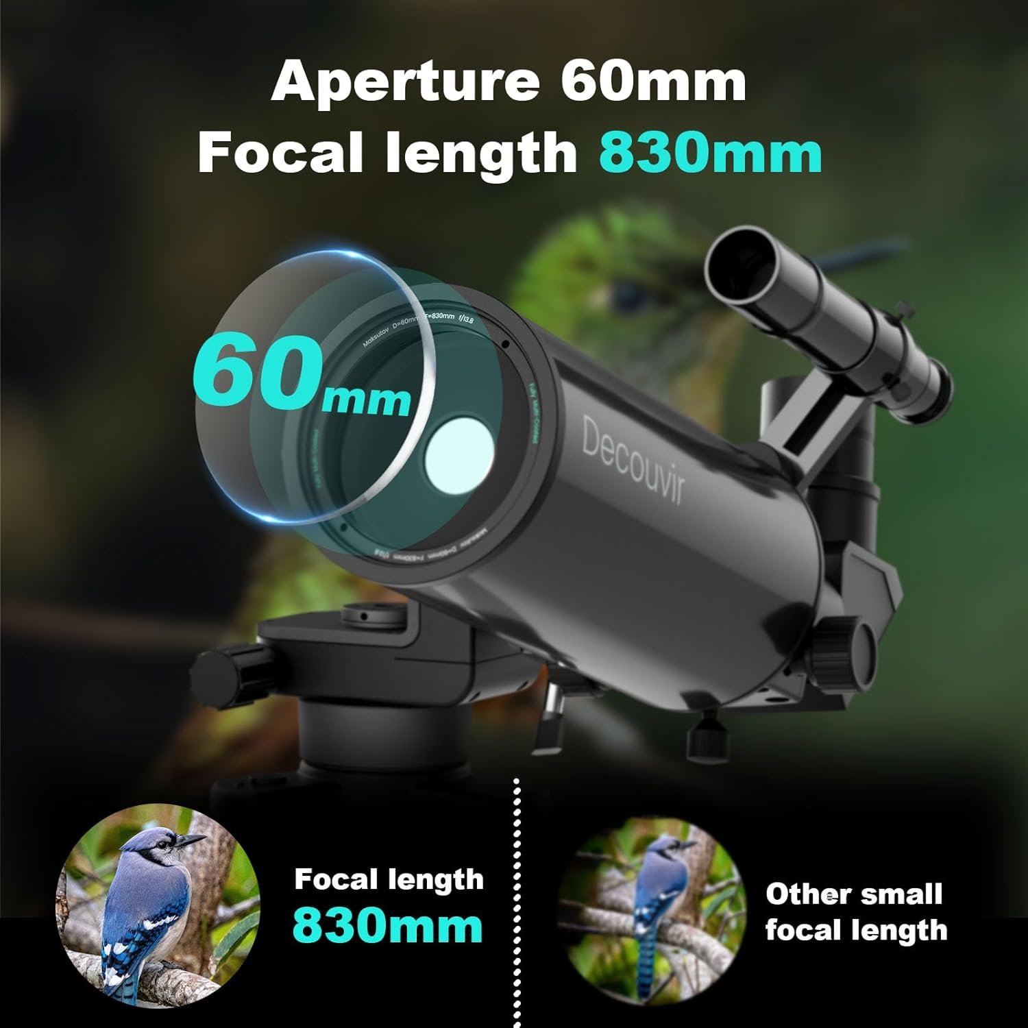 Maksutov-Cassegrain Telescopes for Adults Astronomy, 80mm Aperture 850mm Catadioptric Compound Telescope, Compact Portable Travel Telescope, w. Pro Tripod & Phone Adapter
