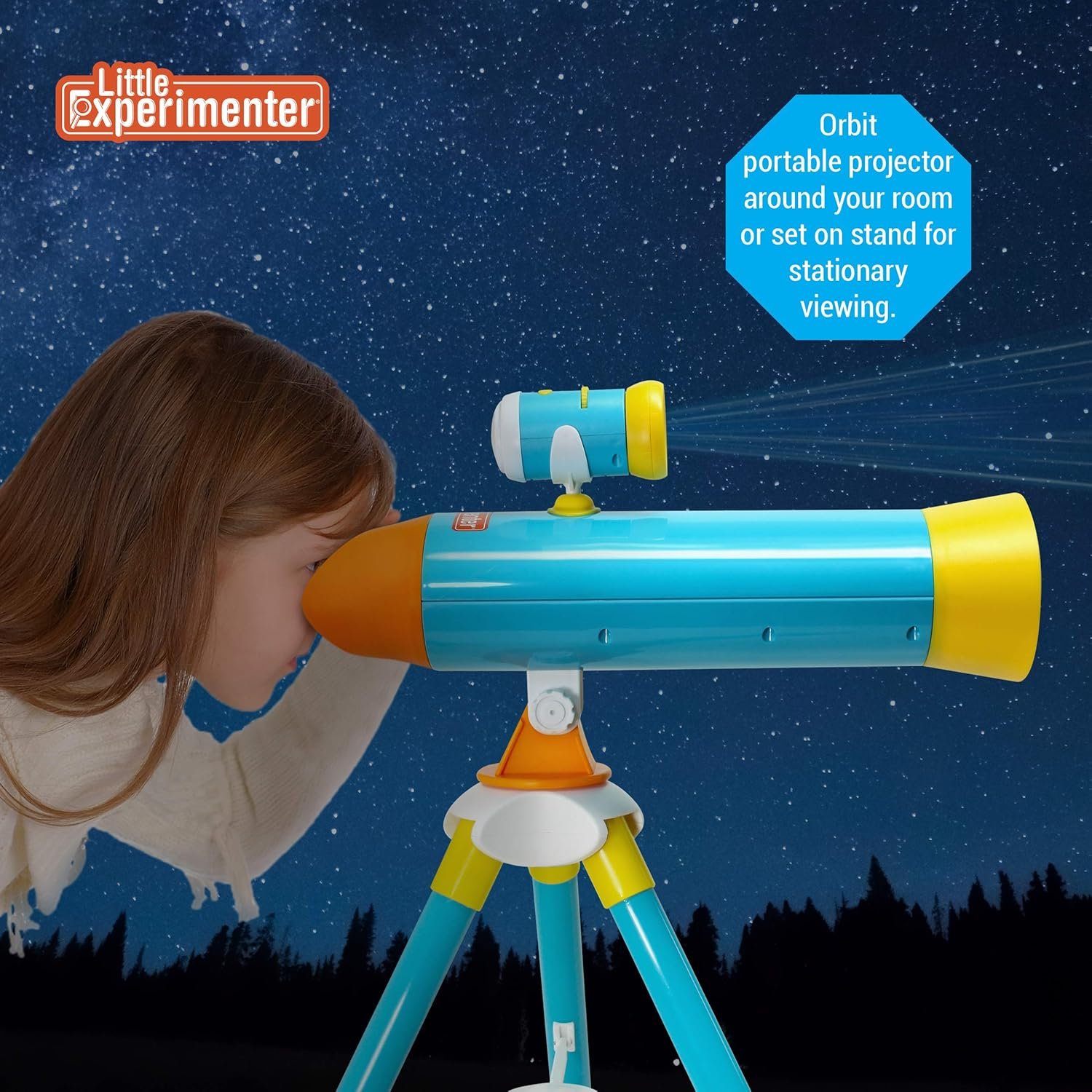 Projector Telescope for Kids, Children's Telescopes & 24 Space Images, Educational Book Incl, Great STEM Activity Science Toys, Learning Gifts for Boys & Girls Ages 3 4 5 6-12...
