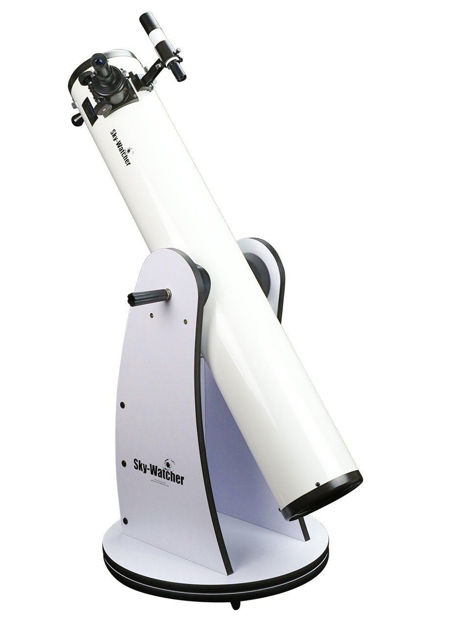 Sky-Watcher Classic 200 Dobsonian 8-inch Telescope – Solid-Tube – Simple, Traditional Design – Easy to Use, Perfect for Beginners, White (S11610)