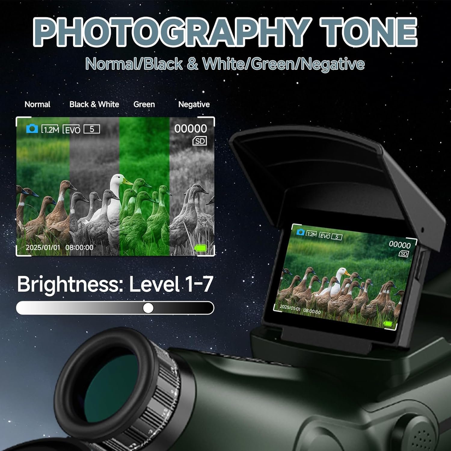 Smart Telescope, Professional Refractor Auto-focus Portable Digital Electronic Telescopes with 4K Astrophotography Camera, Internal And Externat Dual Screens Spotter for Adults...