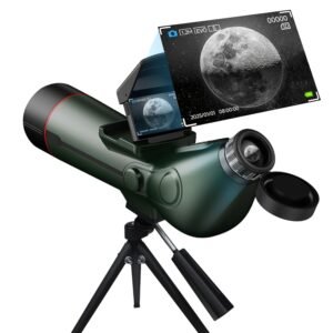 Smart Telescope, Professional Refractor Auto-focus Portable Digital Electronic Telescopes with 4K Astrophotography Camera, Internal And Externat Dual Screens Spotter for Adults...