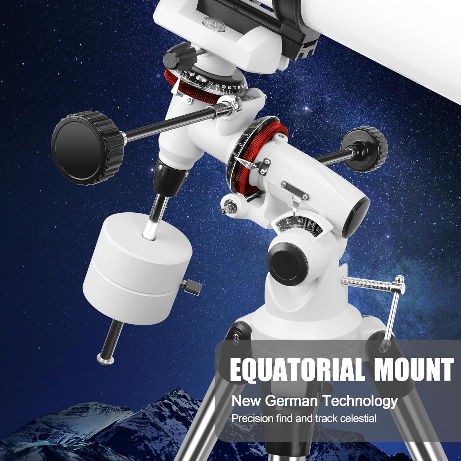 Telescope 150EQ Astronomical Reflector Telescopes for Adults,Professional Manual Equatorial Telescope for Beginners.Comes with 2X Barlow Lens Phone Adapter,Stainless Tripod and...